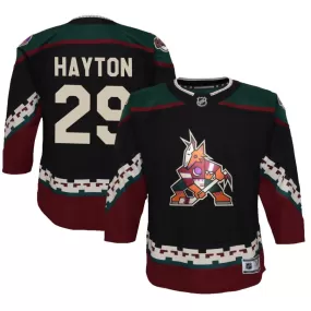 Barrett Hayton Arizona Coyotes Youth 2021/22 Home Replica Jersey - Black