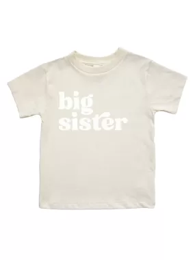 Big Sister Shirt for Girls - Natural