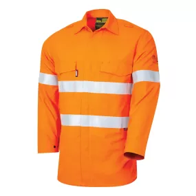 Bool Shirt Parvotex® Inherent Fire Retardant Hi Vis L/S c/w Loxy® FR Tape HRC1  BW1500T1