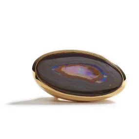 Boulder Opal & 18K Gold Ring II