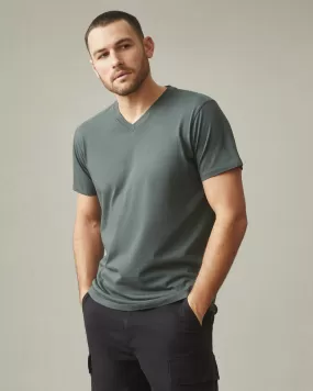 Classic Cotton V-Neck T - Balsam