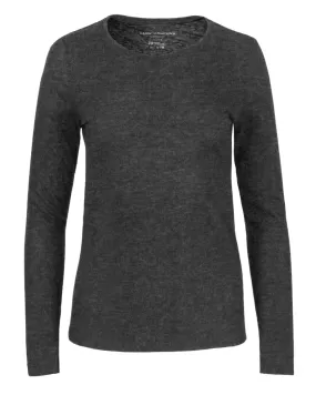 Cotton Cashmere LS Crewneck (Grey Melange)