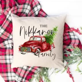 Custom Family Name Pillow