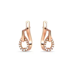 Diamond Coil Huggie Earrings