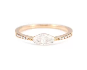 East-West Marquise Diamond Ring