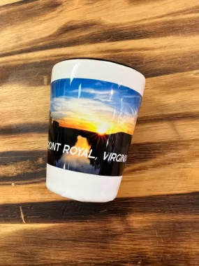 Front Royal Virginia Ceramic Shot Glass - River