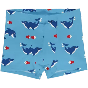 Maxomorra Dolphin Organic Cotton Boxer Shorts