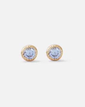 Melee Ball / Light Blue Sapphire Studs