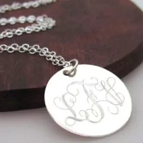 Monogram Pendant - Personalized Necklace