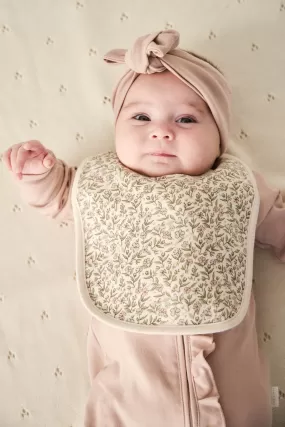 Organic Cotton Bib - Ariella Eggnog