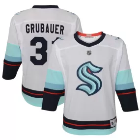 Philipp Grubauer Seattle Kraken Youth Away Replica Jersey - White