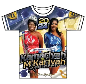 "Twins" Custom Designed Graduation 3D shirt