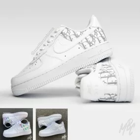 Reflective Oblique Monogram - Air Force 1 Custom