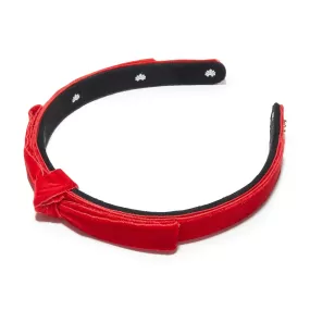 SCARLET BARDOT VELVET RIBBON HEADBAND