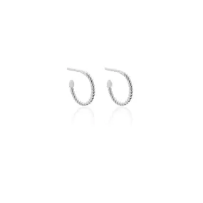 Superfine / Mini Rope Hoops / Silver