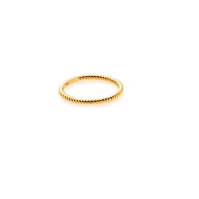 Superfine / Mini Rope Ring / Gold