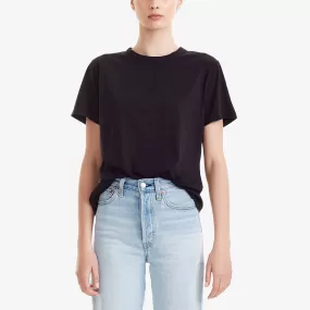 W ORGANIC COTTON CLASSIC TEE BLACK