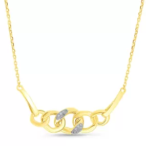 Yellow Gold Diamond Eternal Necklace